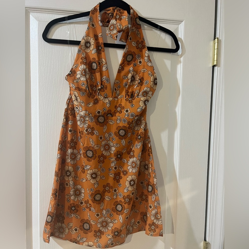 Orange summer dress